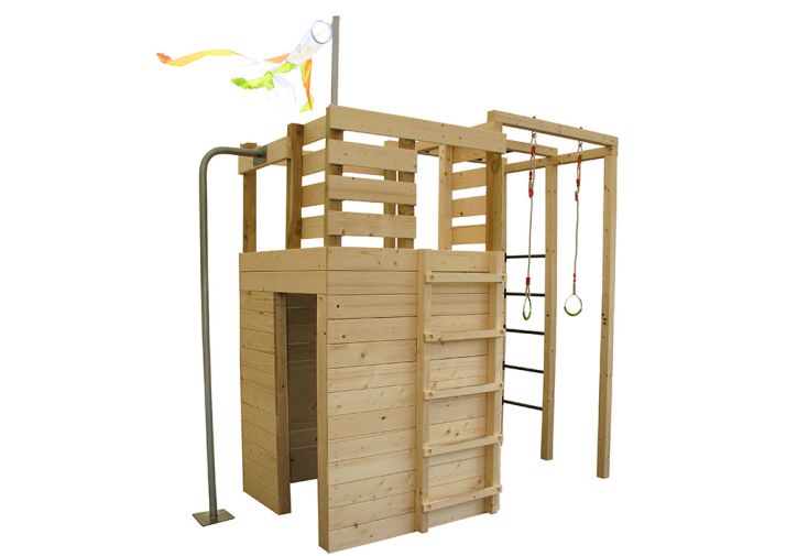 Aire de jeux en bois Soulet tour d’escalade – Cross Fit