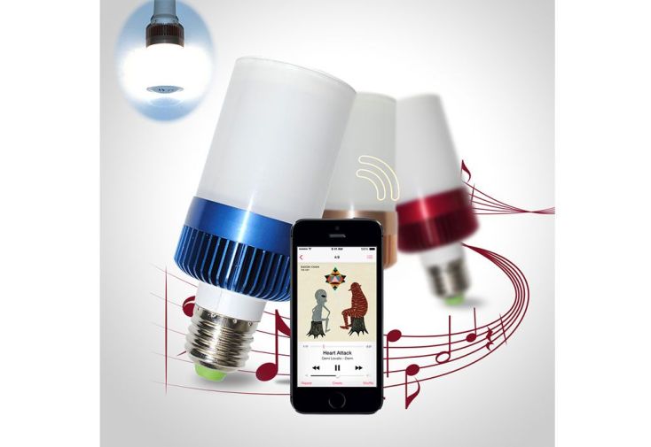 Ampoule Blanche Musicale Connectée Bluetooth