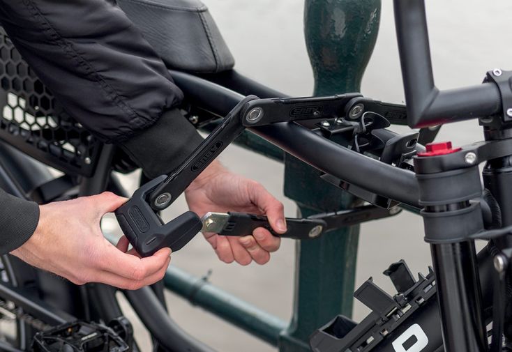 Antivol de vélo ABUS pliable 120 cm – BORDO Granit XPlus 6500K