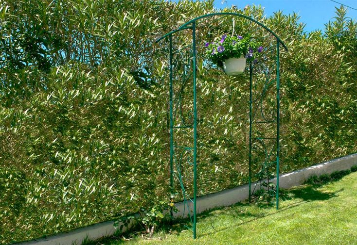 Arche de jardin en métal Louis Moulin - Pont vert 148 x 207 cm