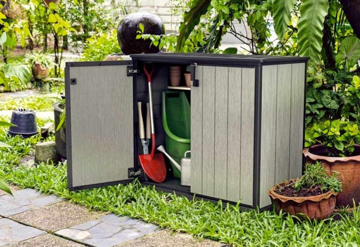 Armoire de jardin en résine, déco et pratique