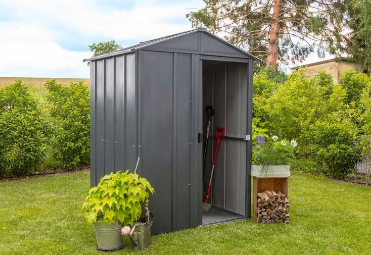 Armoire de Jardin en Acier Galvanisé 151 x 122 cm