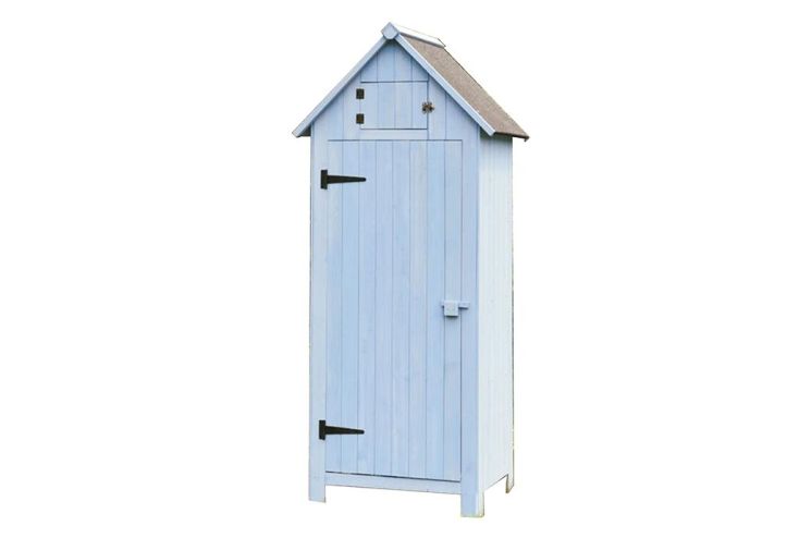 Armoire de jardin en bois 10 mm bleu 179 cm