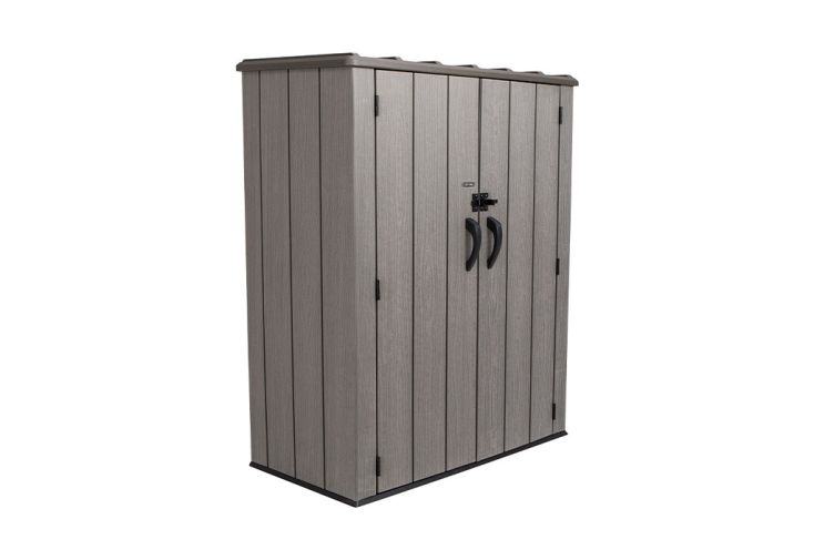 Armoire de jardin Lifetime en résine imitation bois : 143 x 78 cm