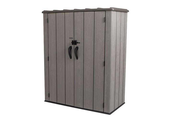 Armoire De Jardin En Bois D'acacia Avec Plateau Imitation Marbre - Dimensions 109 X 40 X 60 Cm - Rangement Outils, Pots, Chaussures