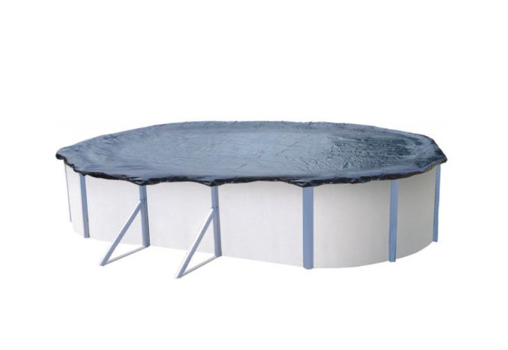 Bâche hiver pour piscine hors-sol ovale 7,95 x 4,80 m