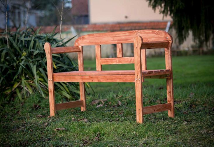 Banc de Jardin Bois 2 Places 125 cm Emma