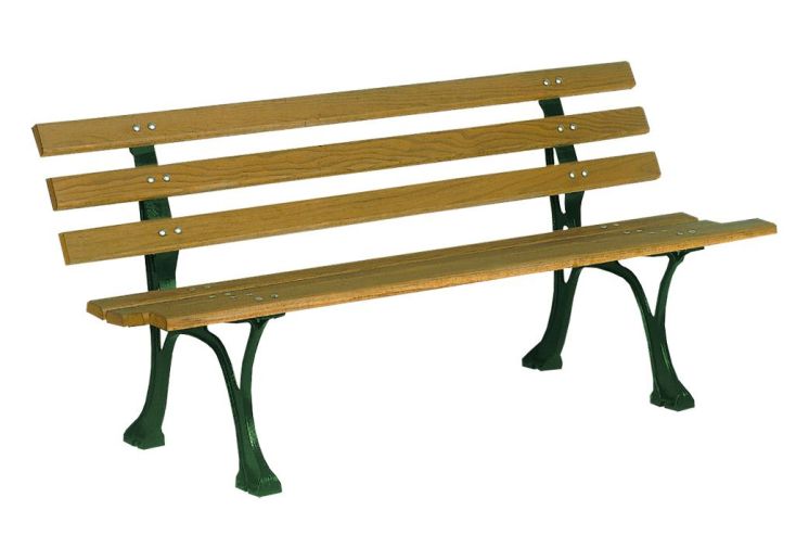 Banc de Jardin en Fonte et en Bois 150 cm Alsace