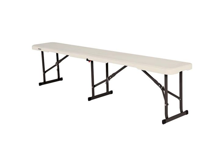 Banc pliable en acier et PEHD 182 x 29 cm - Lifetime