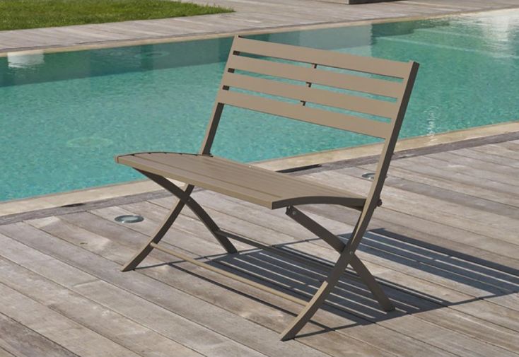 Banc Pliant en Aluminium Marius - City Garden