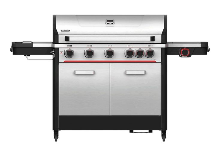 Barbecue au gaz en inox Byron 5T – 180 x 61 x 117 cm