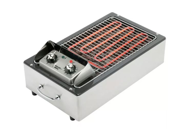 Barbecue électrique à pierres de lave 2800 W – 23 x 31 cm