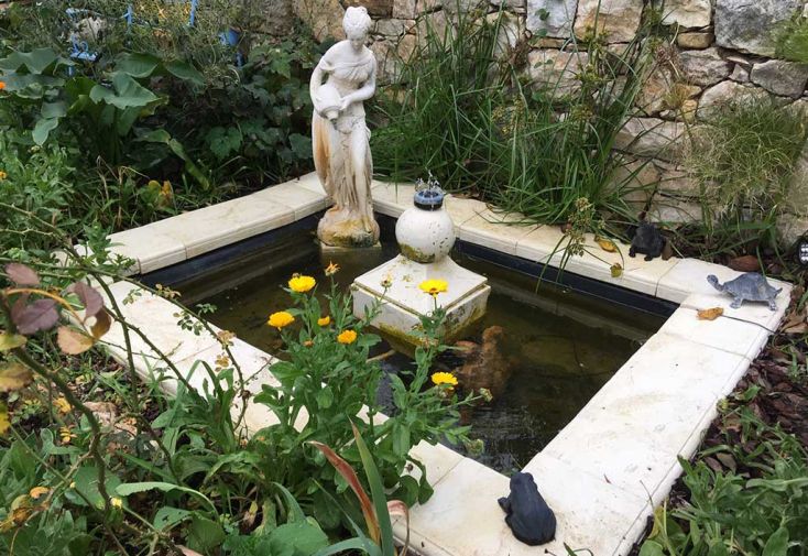 Bassin en pierre reconstituée Eden – 170 x 170 cm