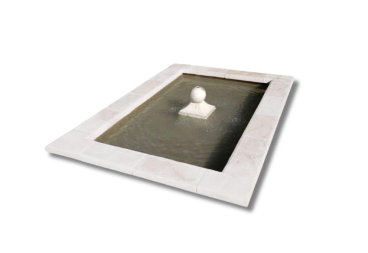 Bassin en pierre reconstituée Glanum – 270 x 170 cm