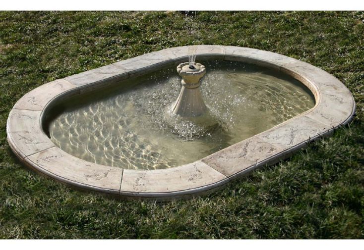 Bassin en pierre reconstituée Roman – 270 x 170 cm
