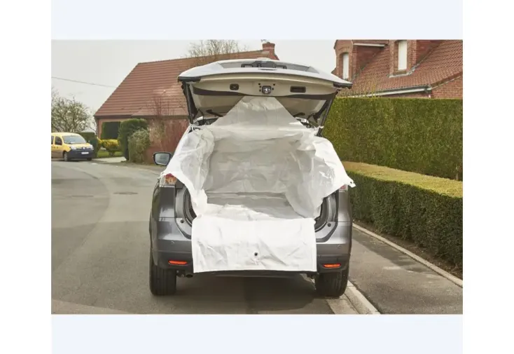 Big bag pour coffre de voiture - sac à gravats et déchets verts 1100 L 