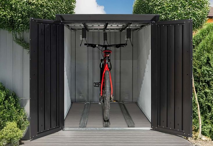 Garage à vélos en acier galvanisé sans plancher – 3 vélos
