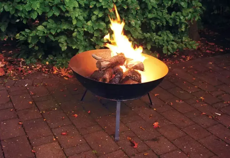 Braséro rond en acier ⌀49,5 cm