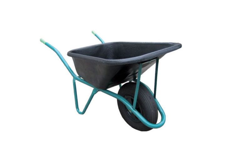 Brouette de jardin en polyéthylène une roue 80L - Poly