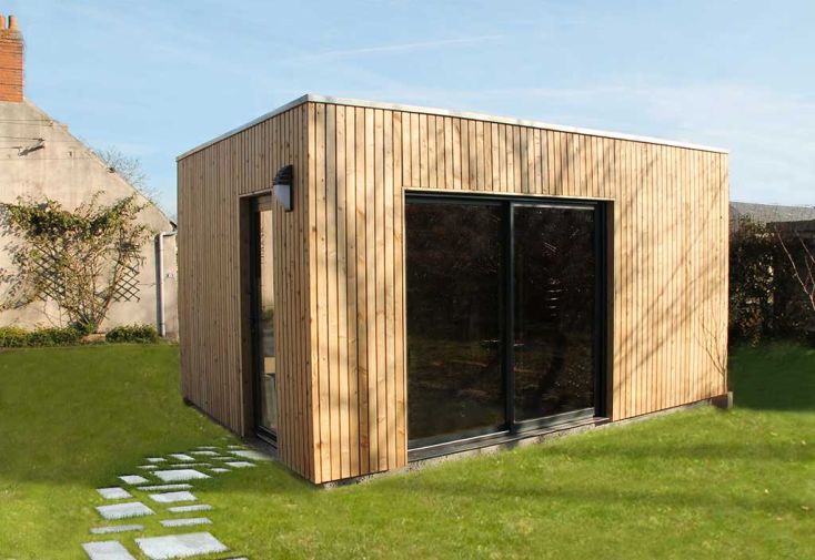 Chalet en bois habitable 16 m² - Bungalow Design Studio 635 x 255 cm