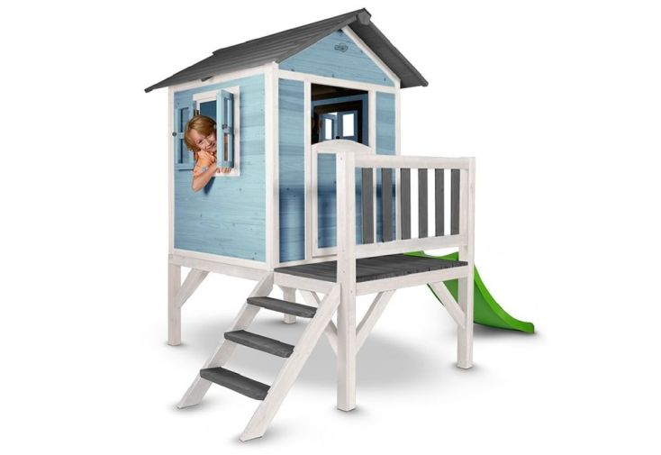 Maisonnette pour Enfant en Bois de Hemlock Lodge XL Bleu