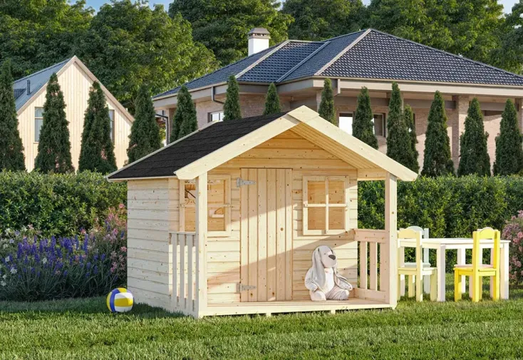 Cabane de jardin en bois pour enfant - Felix 180 x 180 cm