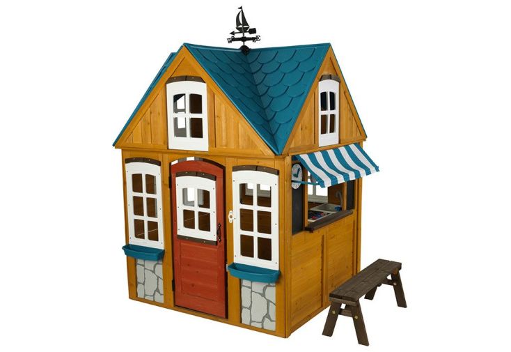 Cabane Enfant Kidkraft Bois de Cèdre Seaside Cottage avec Kitchenette