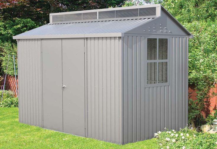 Abri de jardin aluminium Duramax - 7,27 m² gris