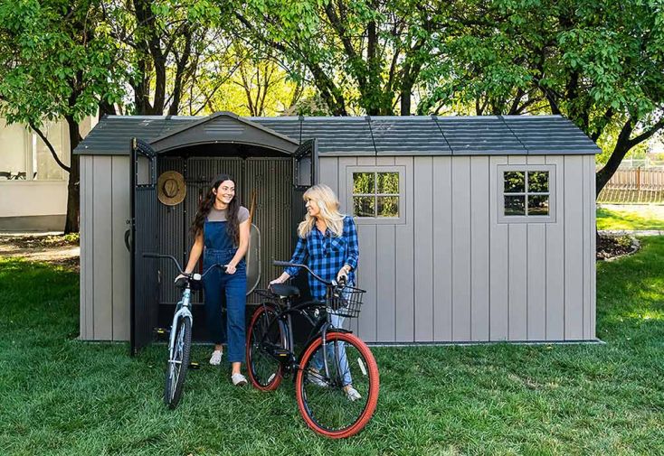 Abri de jardin en résine effet bois Lifetime – 10,65 m²