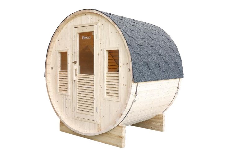 Sauna d’Extérieur en Bois d‘Épicéa 3 Personnes Gaïa Bella 3,2 m²