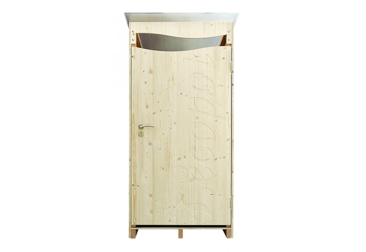 Toilettes sèches extérieures en bois 120 x 105 x 215 cm - Ventarèl