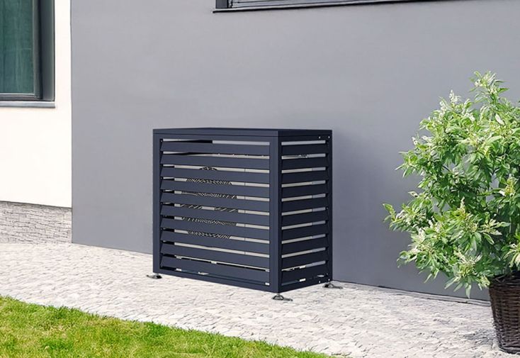 Cache climatiseur en acier galvanisé Boxa S – 100 x 56 x 97 cm