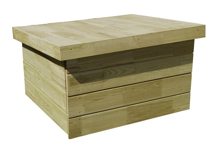 Abri robot tondeuse en bois traité 87 x 76 x 52 cm – Darton