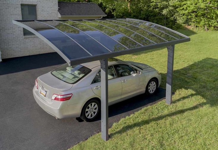 Carport Arizona Breeze 4,95 x 2,89 m Gris | Palram - Canopia