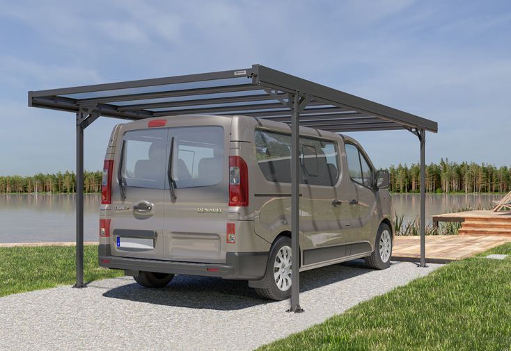 Carport en aluminium et polycarbonate Alizé - 16,75 m²