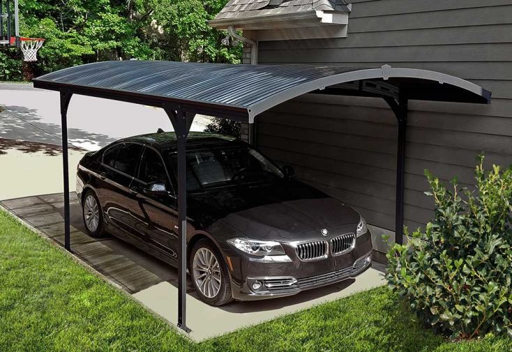 Carport en Aluminium et Polycarbonate Atlas 14 m²