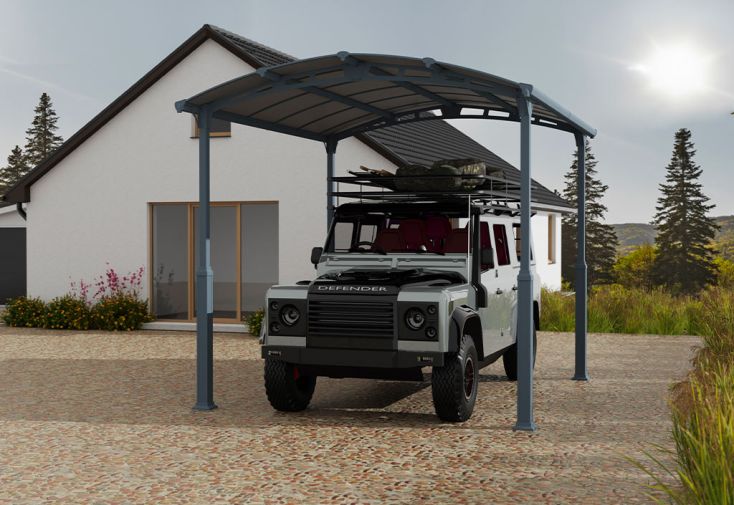 Carport camping-car en aluminium Arcadia Alpine 4,35 x 3,59 m