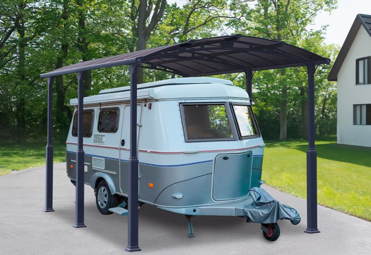 Carport camping-car Alpine 5,07 x 3,52 m Gris | Palram - Canopia