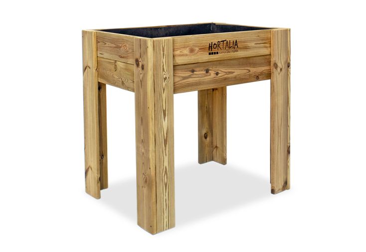 Carré potager sur pieds en bois de pin traité 80 L – 80 x 60 x 80 cm