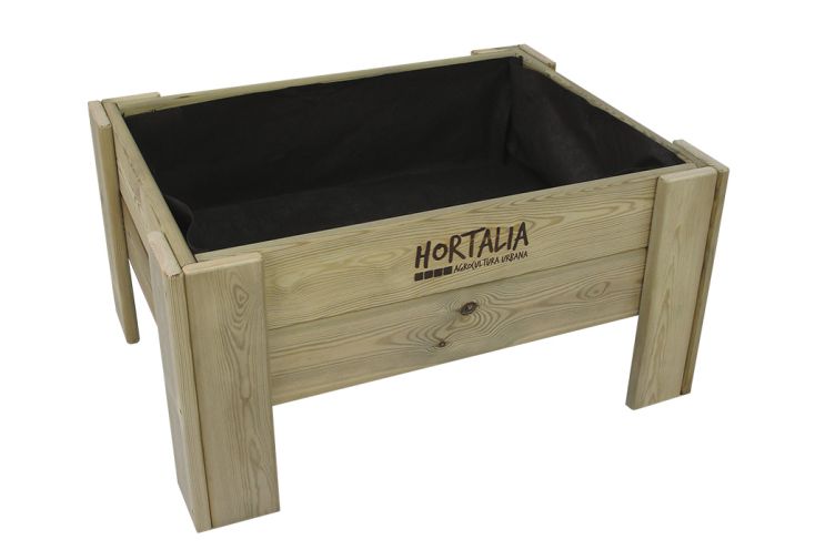 Carré potager sur pieds en bois de pin traité 80 L – 80 x 60 x 40 cm