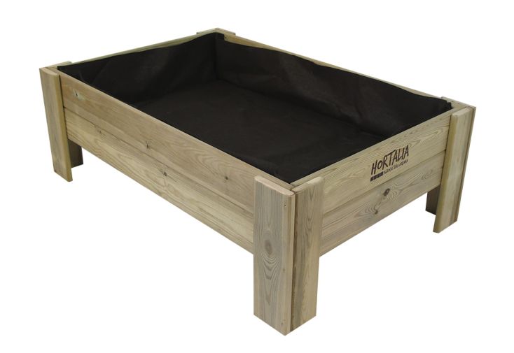 Carré potager sur pieds en bois de pin traité 160 L – 120 x 80 x 40 cm