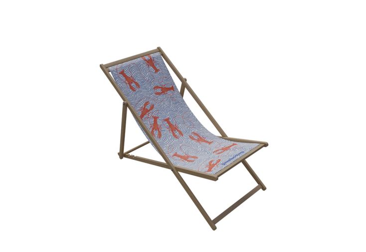 Chaise longue pliante en bois et tissu – Lobster