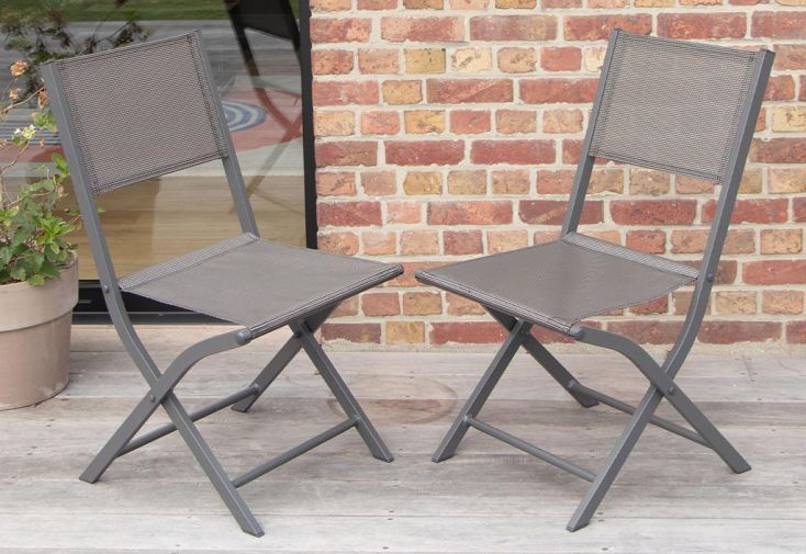 Chaises Pliantes en Aluminium Modulo (Lot de 2)