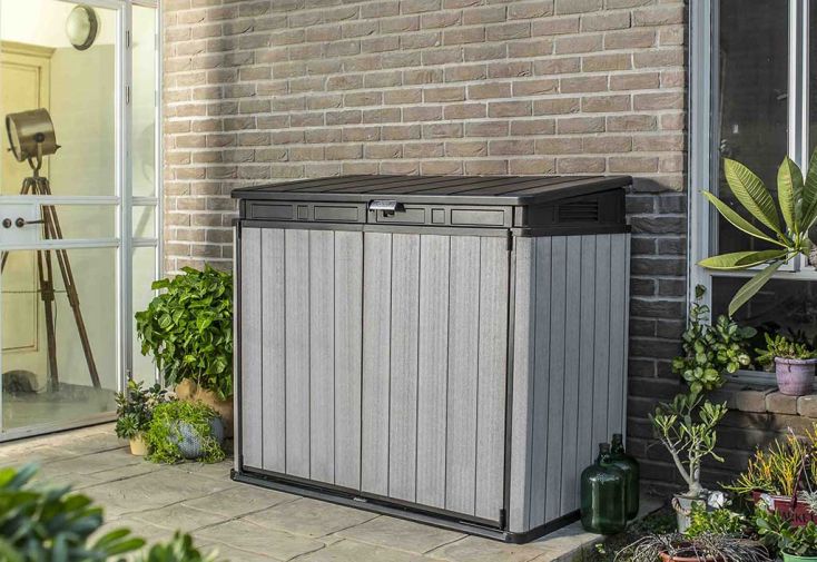 Coffre de rangement extérieur en résine Brossium 1150 L