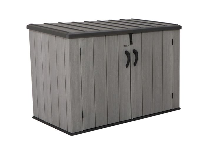 Coffre de rangement extérieur en résine effet bois Lifetime - 2407 L