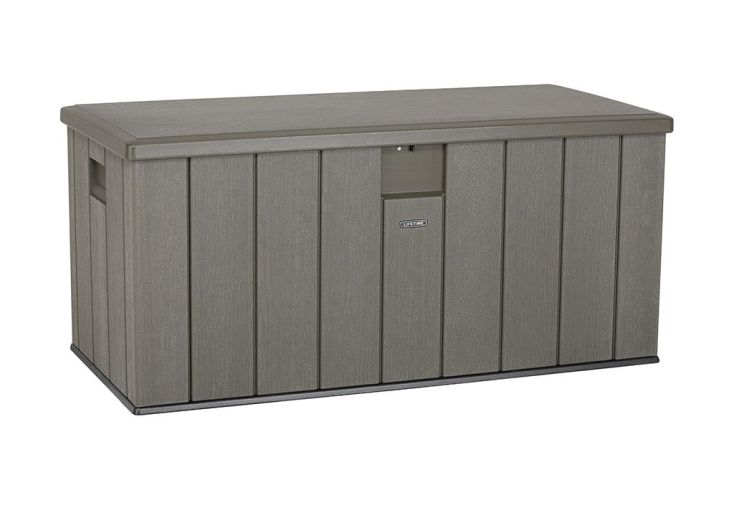 Coffre de rangement extérieur en PEHD imitation bois Lifetime - 570 L