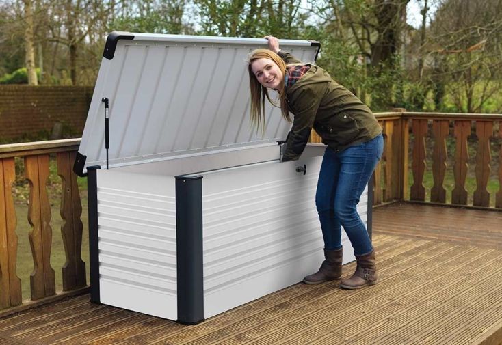 C Extérieur : coffres de jardin et de rangement en métal - C mon