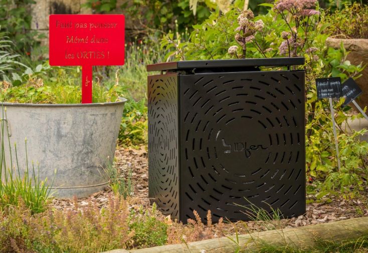 Composteur de jardin en acier galvanisé et thermolaqué - 350 L