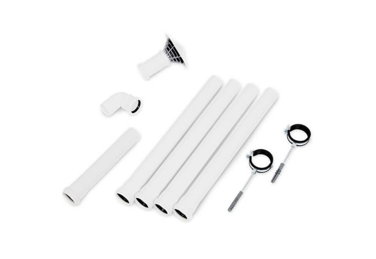 Kit conduit d’évacuation d’air pour toilettes sèches Trobolo