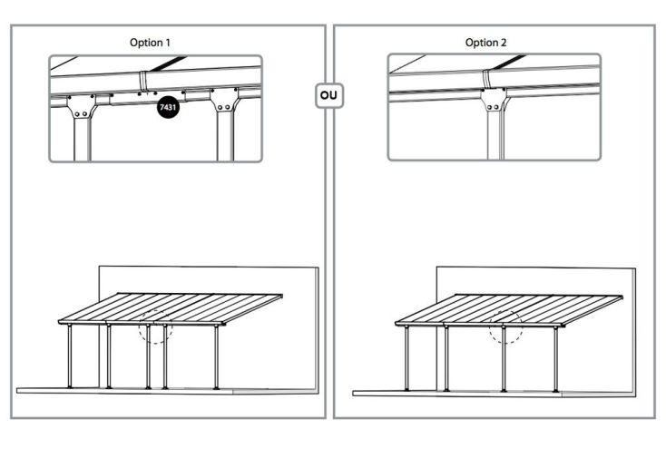 Connecteur pour Pergola Patio